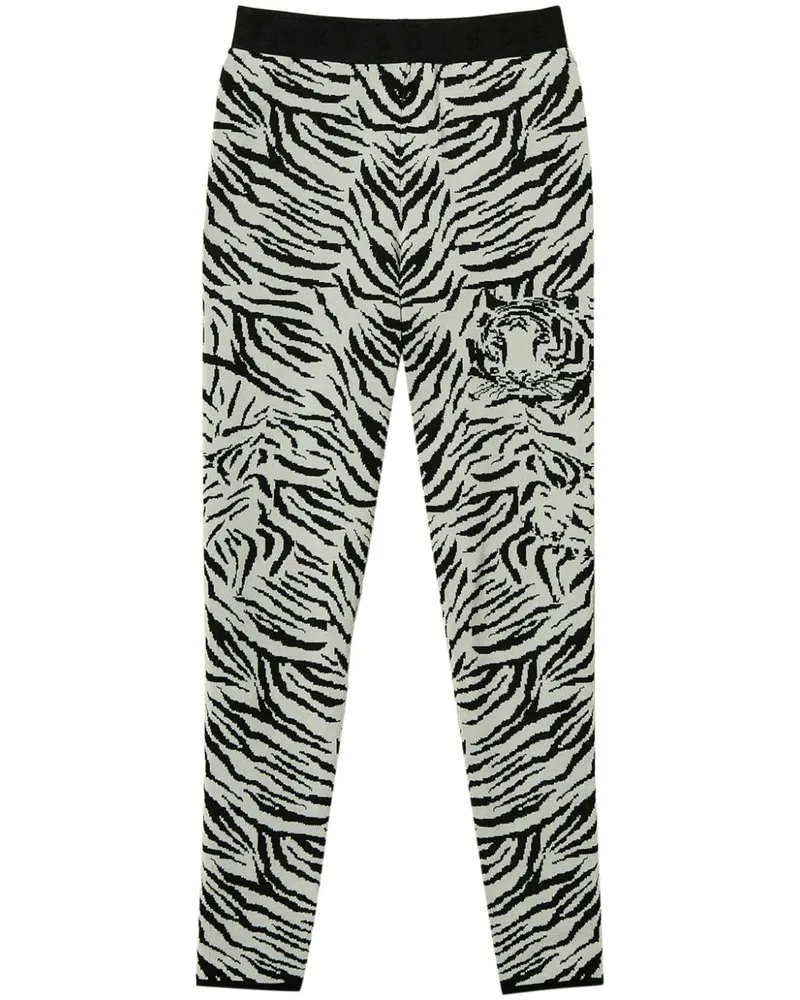 Twin-Set MYFO Jacquard-Leggings - Schwarz Schwarz