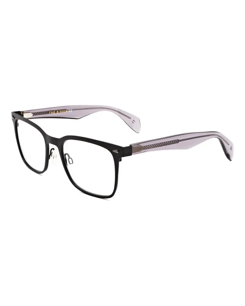 Rag & Bone Brille mit eckigem Gestell - Schwarz Schwarz