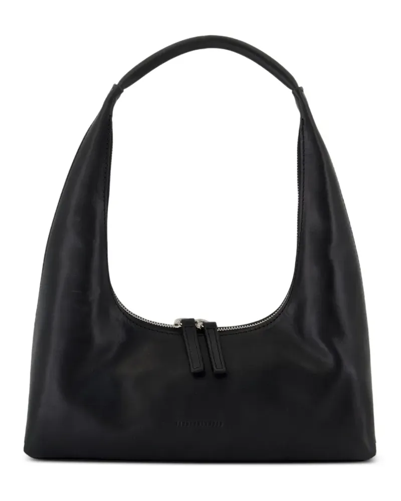 Marge Sherwood Reißverschluss-Schultertasche mit Henkel - Schwarz Schwarz