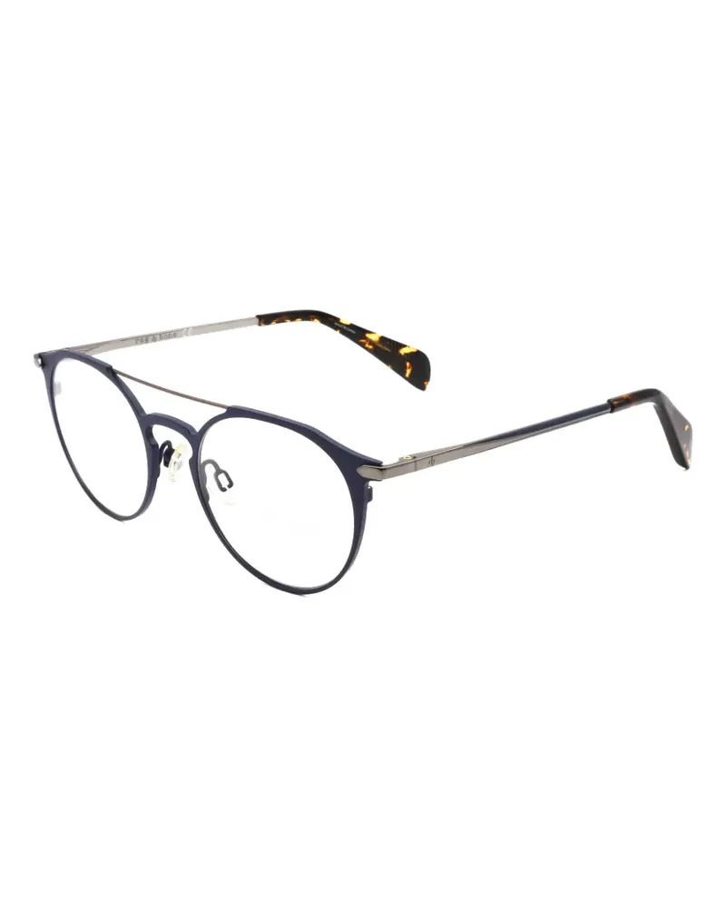 Rag & Bone Brille mit rundem Gestell - Blau Blau