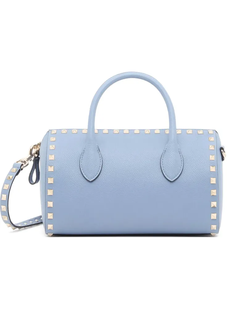 Valentino Garavani Rockstud handbag in grainy calfskin - Blau Blau