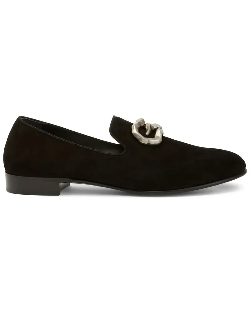 Giuseppe Zanotti Loafer aus Wildleder - Schwarz Schwarz