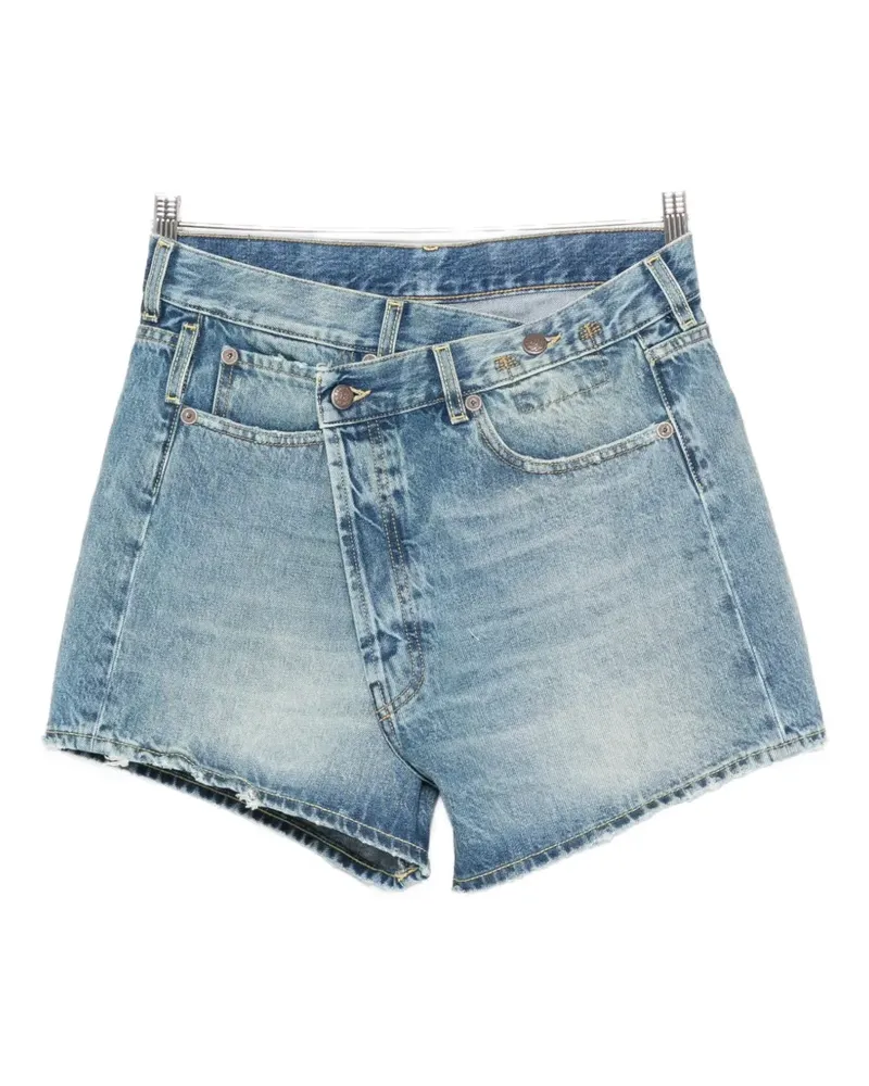 R13 frayed denim shorts - Blau Blau