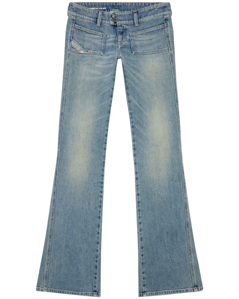 Diesel Tief sitzende D-Hush Bootcut-Jeans - Blau Blau