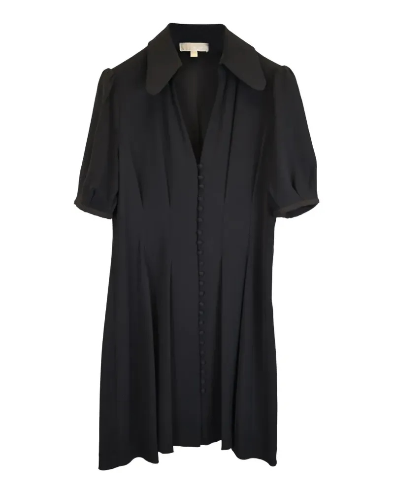 Michael Kors V-neck midi dress - Schwarz Schwarz