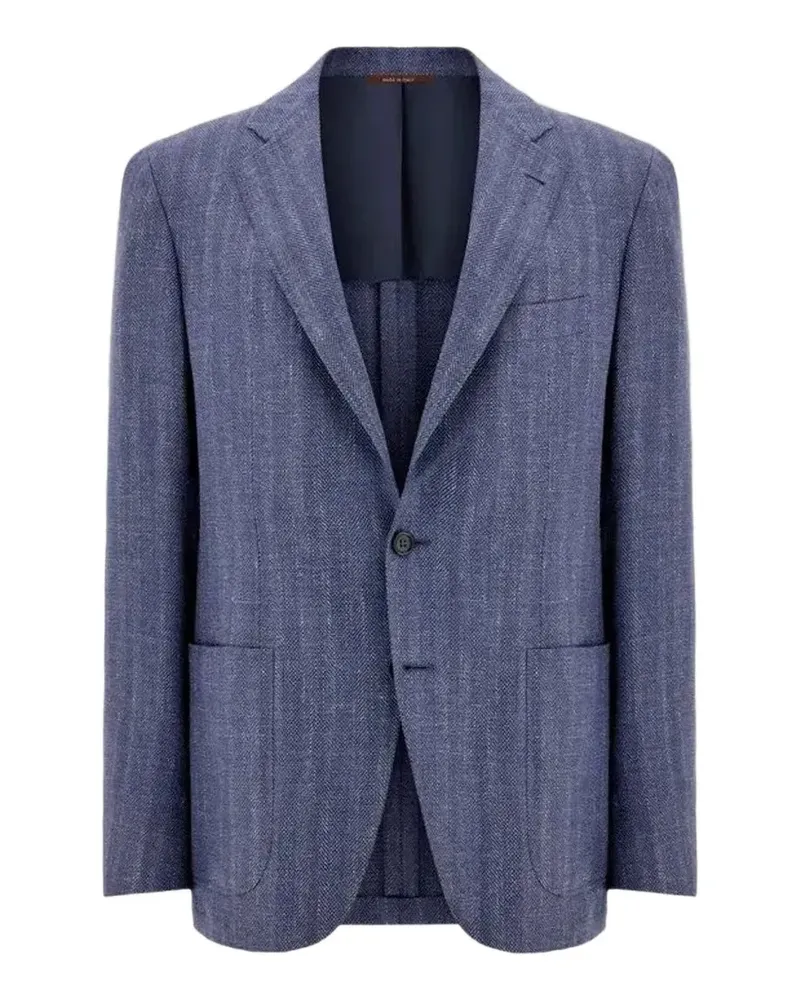 Canali single-breasted blazer - Blau Blau