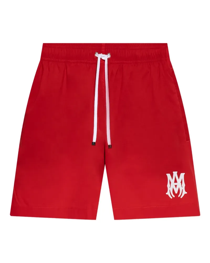 Amiri logo drawstring swim shorts - Rot Rot