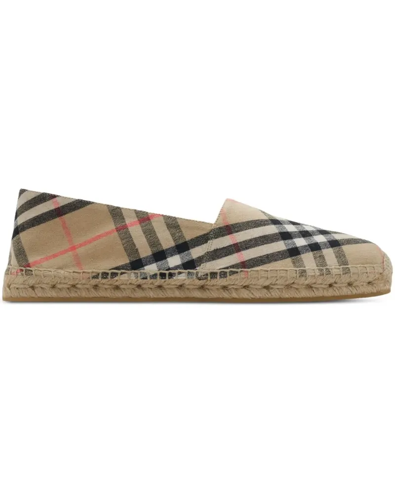 Burberry Check Mews Espadrilles - Nude Nude