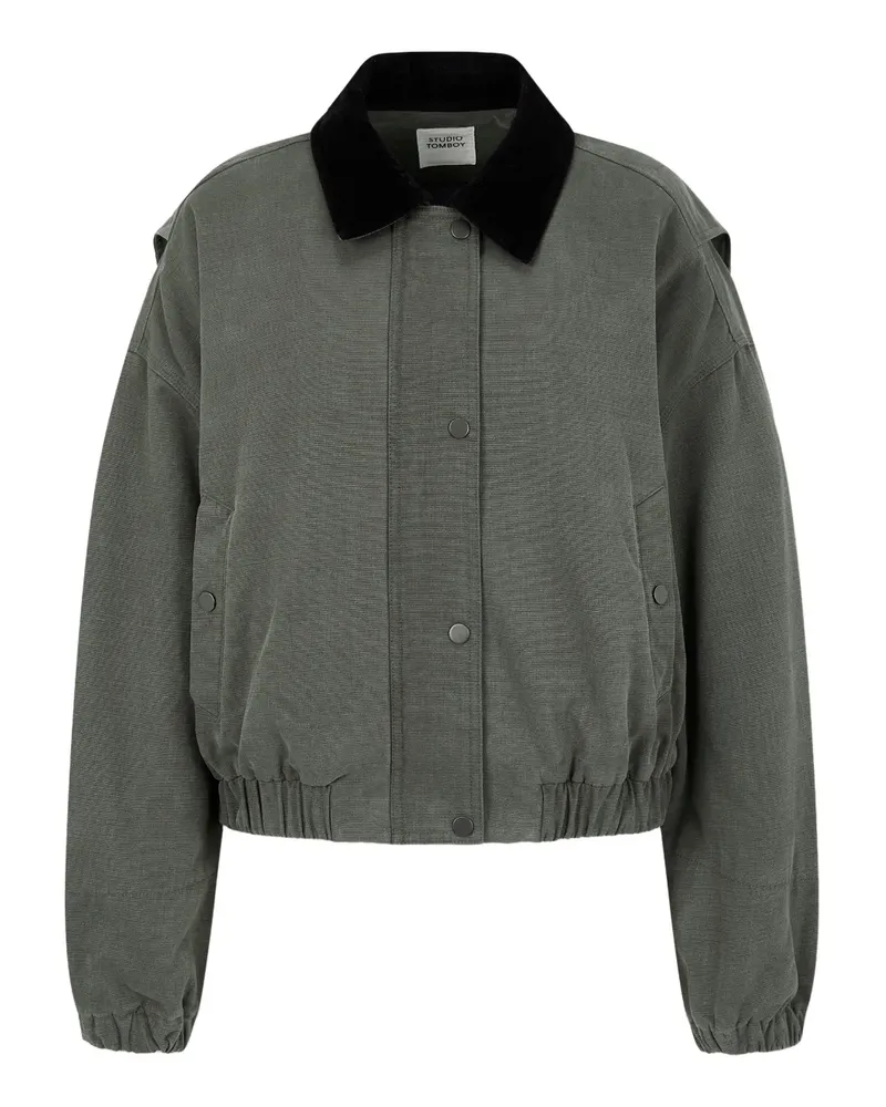 STUDIO TOMBOY Jacke mit Kragen - Grün Grün