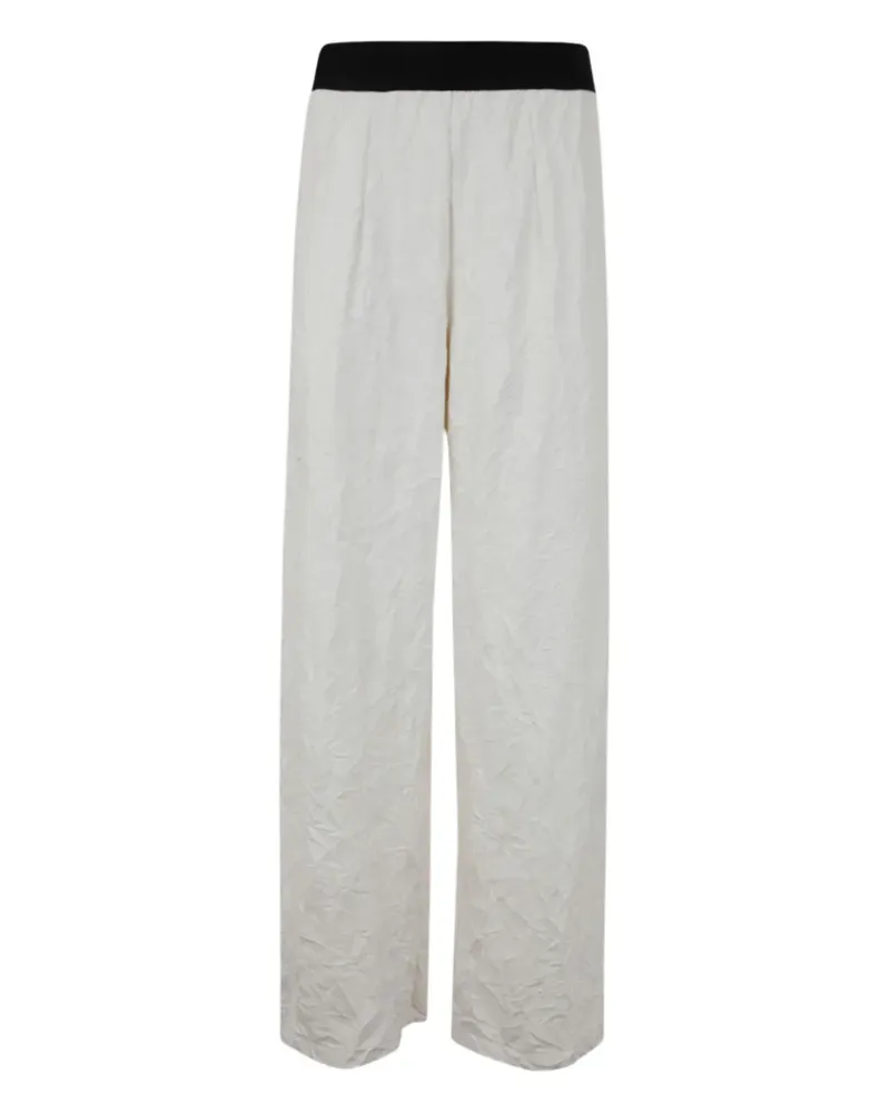 Maria Calderara Strukturierte Hose - Weiß Weiß