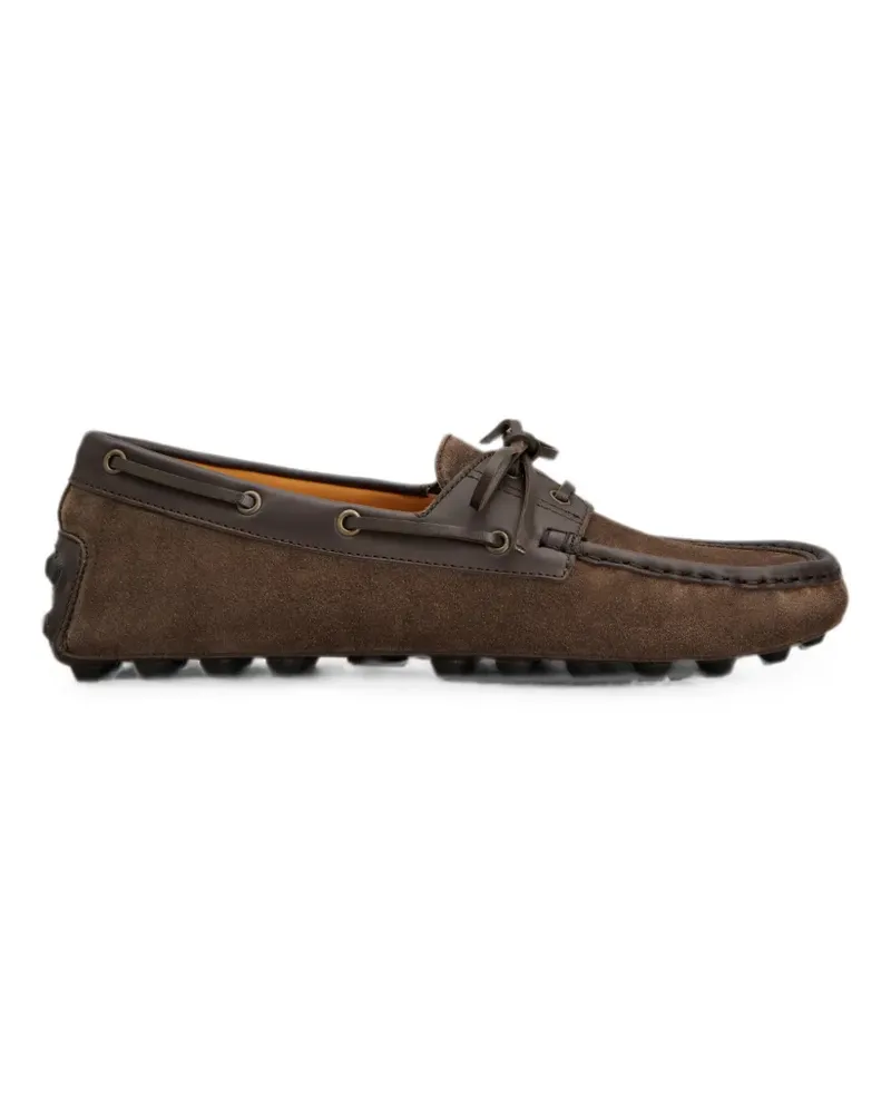 TOD'S Gommino Segelschuhe aus Wildleder - Braun Braun