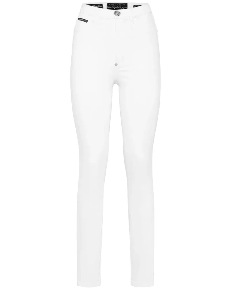 Philipp Plein Skinny-Jeans mit hohem Bund - Weiß Weiß