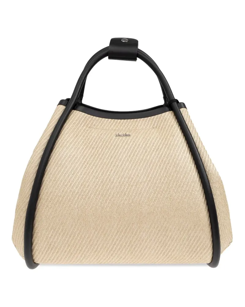 Max Mara Mittelgroße Marine Tote Bag - Nude Nude