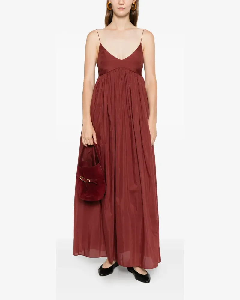 Matteau Voluminous Bralette midi dress - Braun Braun
