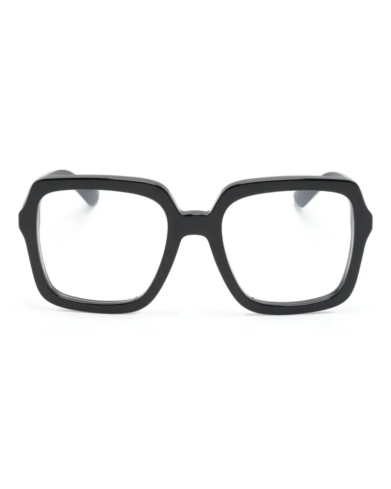 Gucci Brille mit eckigem Gestell - Schwarz Schwarz