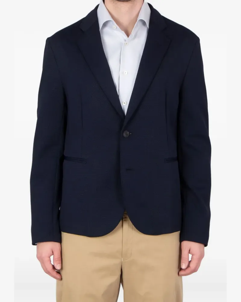Emporio Armani single-breasted blazer - Blau Blau