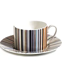 Missoni Home Gestreifte Jenkins 148 Teetasse (2er-Set Weiß