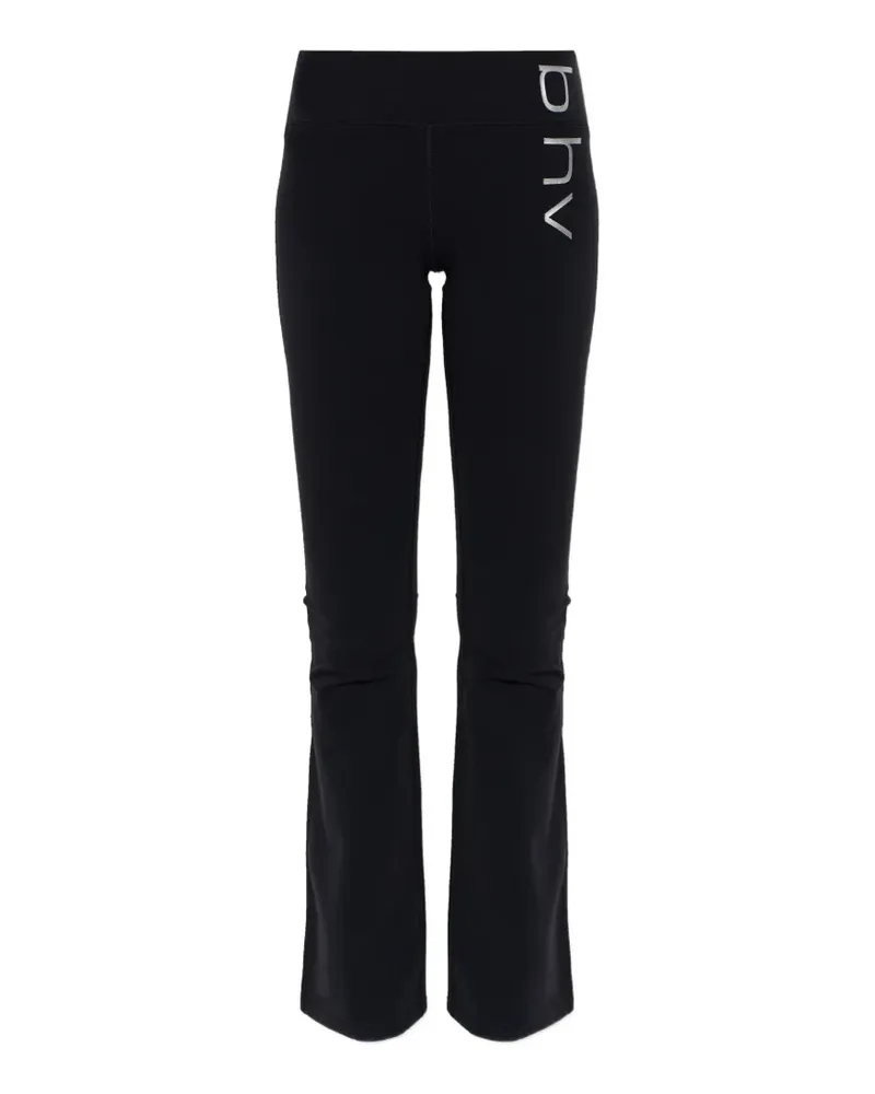 MISBHV logo-print trousers - Schwarz Schwarz