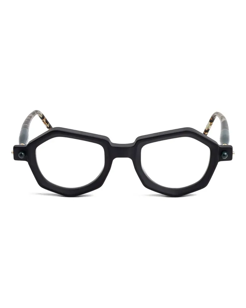 KUBORAUM geometric-frame glasses - Schwarz Schwarz
