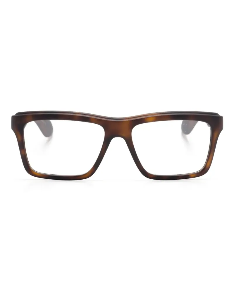 Gucci Brille mit eckigem Gestell - Braun Braun