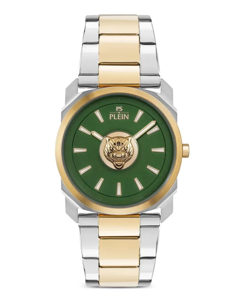 Philipp Plein Dynamite Tiger Head Armbanduhr 40mm - Grün Grün