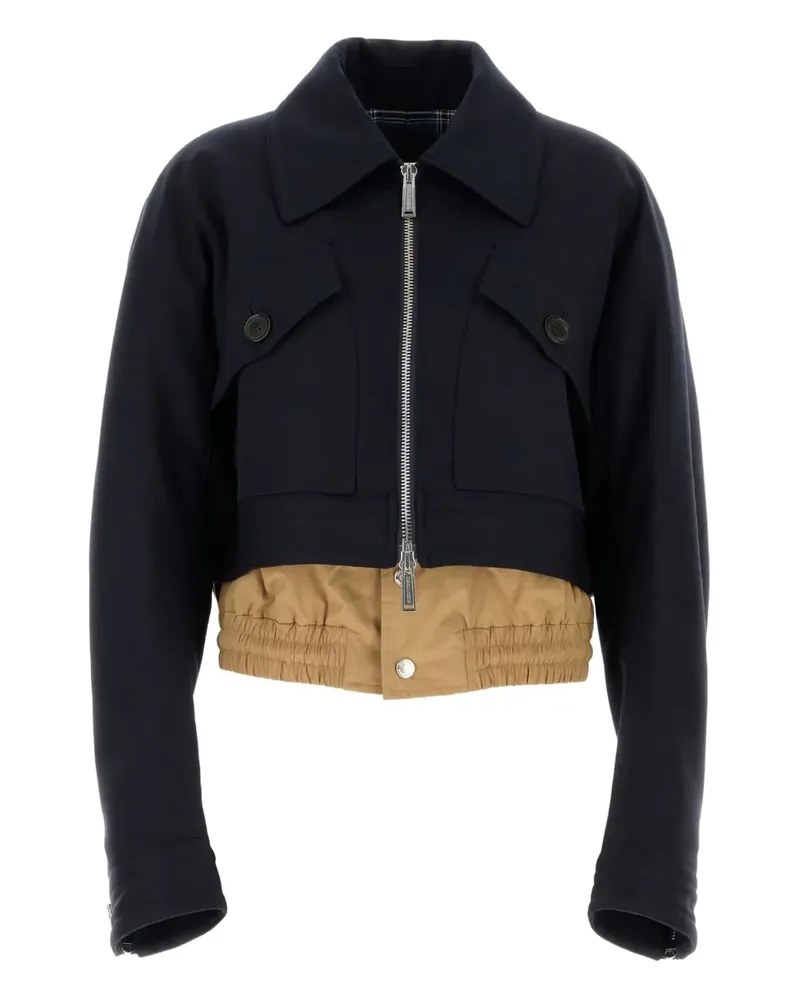 Dsquared2 Cropped-Jacke aus Baumwollgemisch - Blau Blau