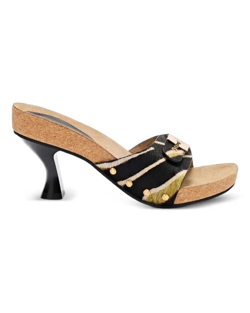Scholl Luna Sandalen mit Zebramuster - Schwarz Schwarz
