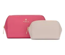 M Camelia Kosmetiktasche mit Logo (2er-Set) - Rosa