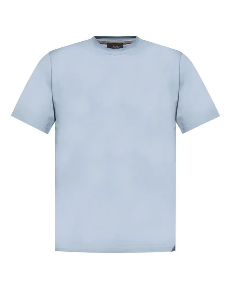 Brioni Klassisches T-Shirt - Blau Blau