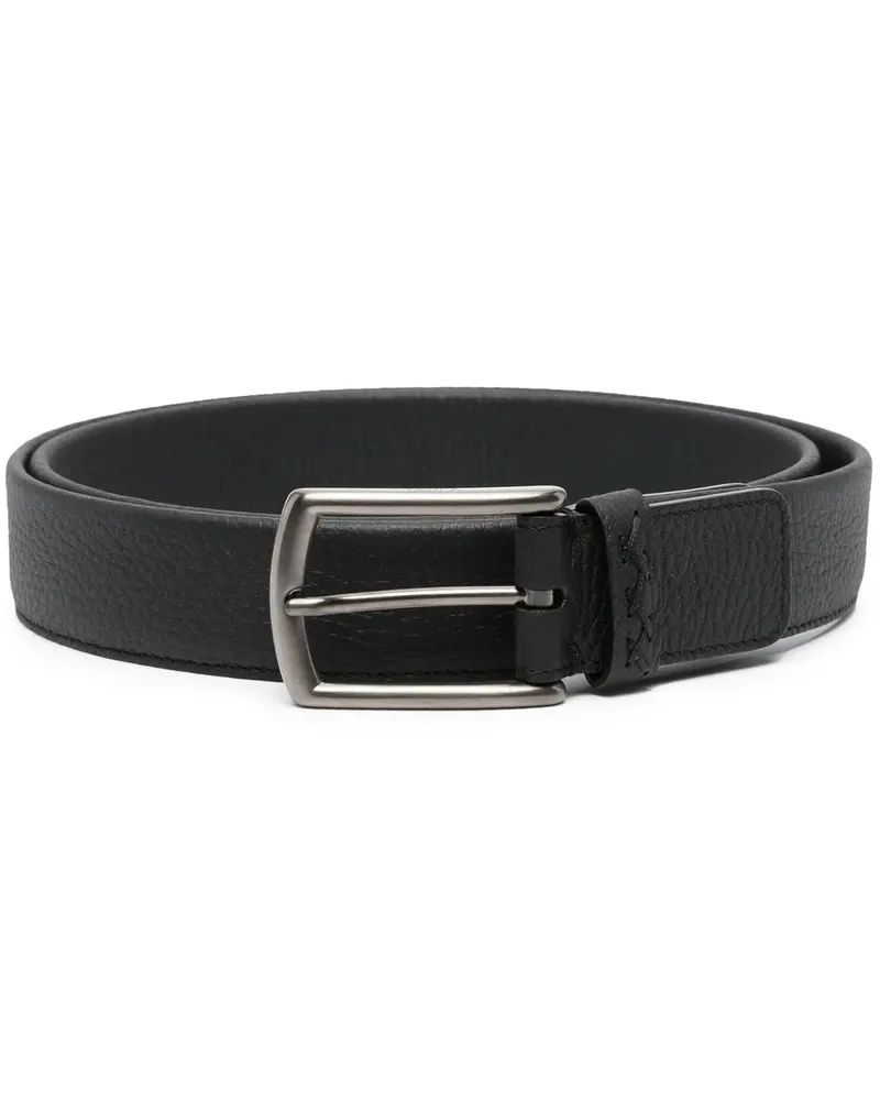 Ermenegildo Zegna Gürtel aus Leder - Schwarz Schwarz