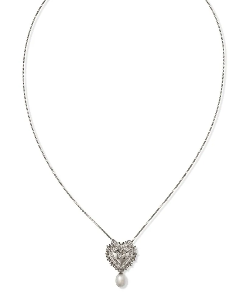 Dolce & Gabbana 18kt Devotion Weißgoldhalskette