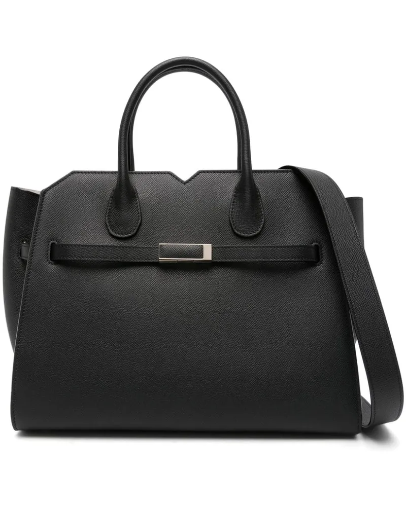 Valextra Mittelgroßer Shopper - Schwarz Schwarz