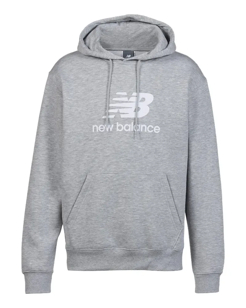New Balance logo-print hoodie - Grau Grau