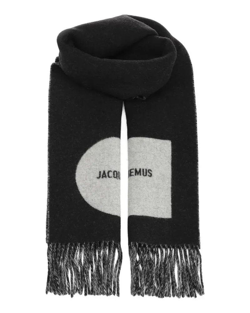 Jacquemus The Rond Carré Schal - Schwarz Schwarz