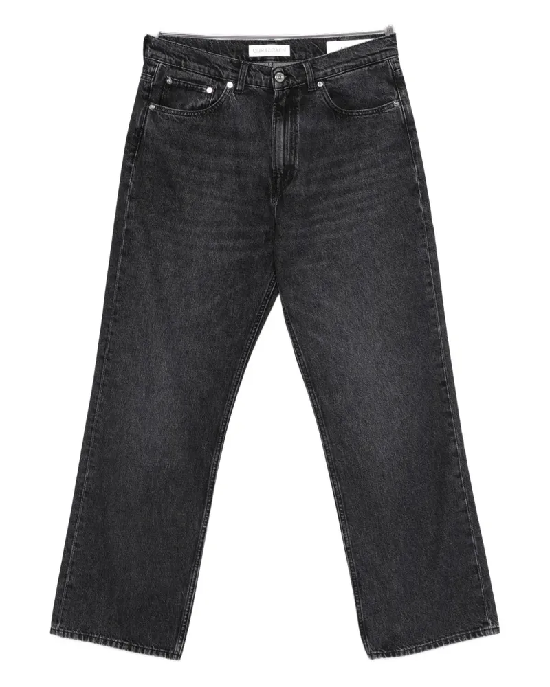 Our Legacy Jeans mit Logo-Patch - Schwarz Schwarz