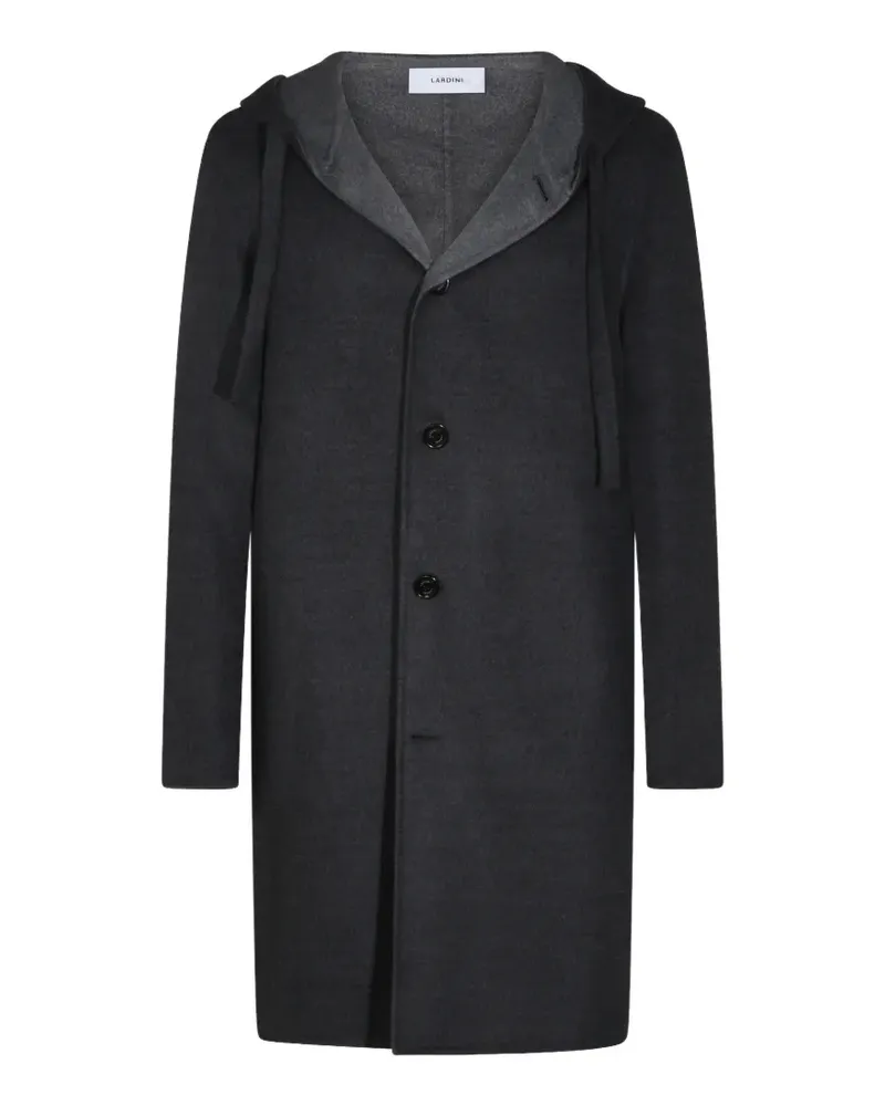 LARDINI hooded wool coat - Grau Grau