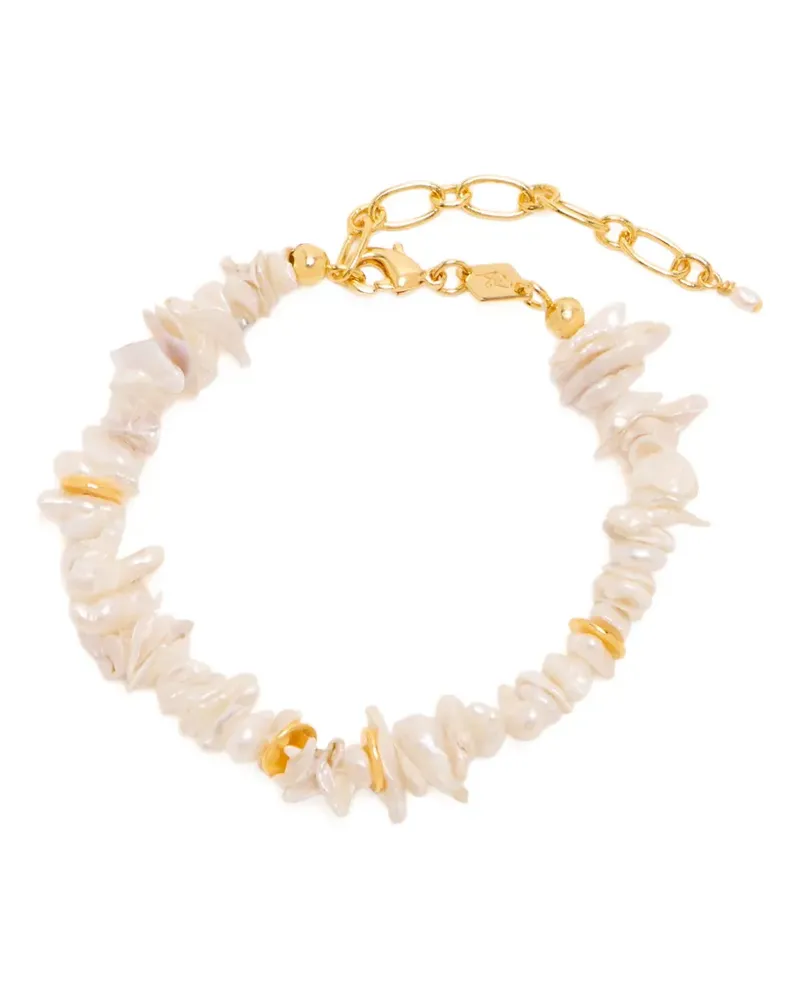 Anni Lu pearl chain bracelet - Weiß Weiß