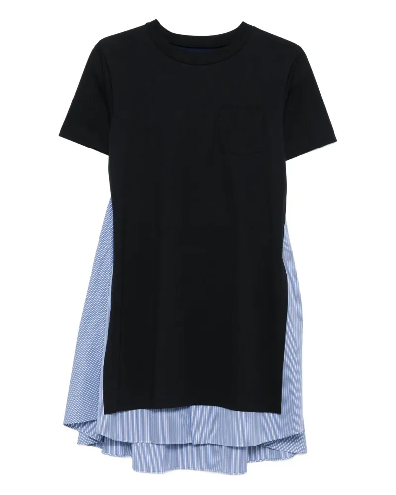 Sacai Kleid im Layering-Look - Blau Blau