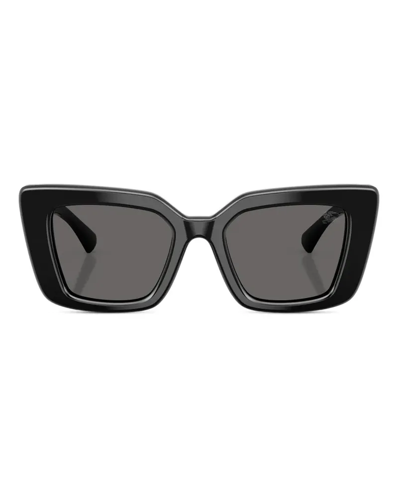 Burberry Geometrische Sonnenbrille - Schwarz Schwarz
