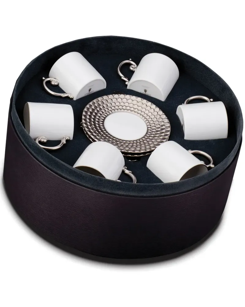 L’OBJET Sechsteiliges Aegean Espresso-Service - Weiß Weiß