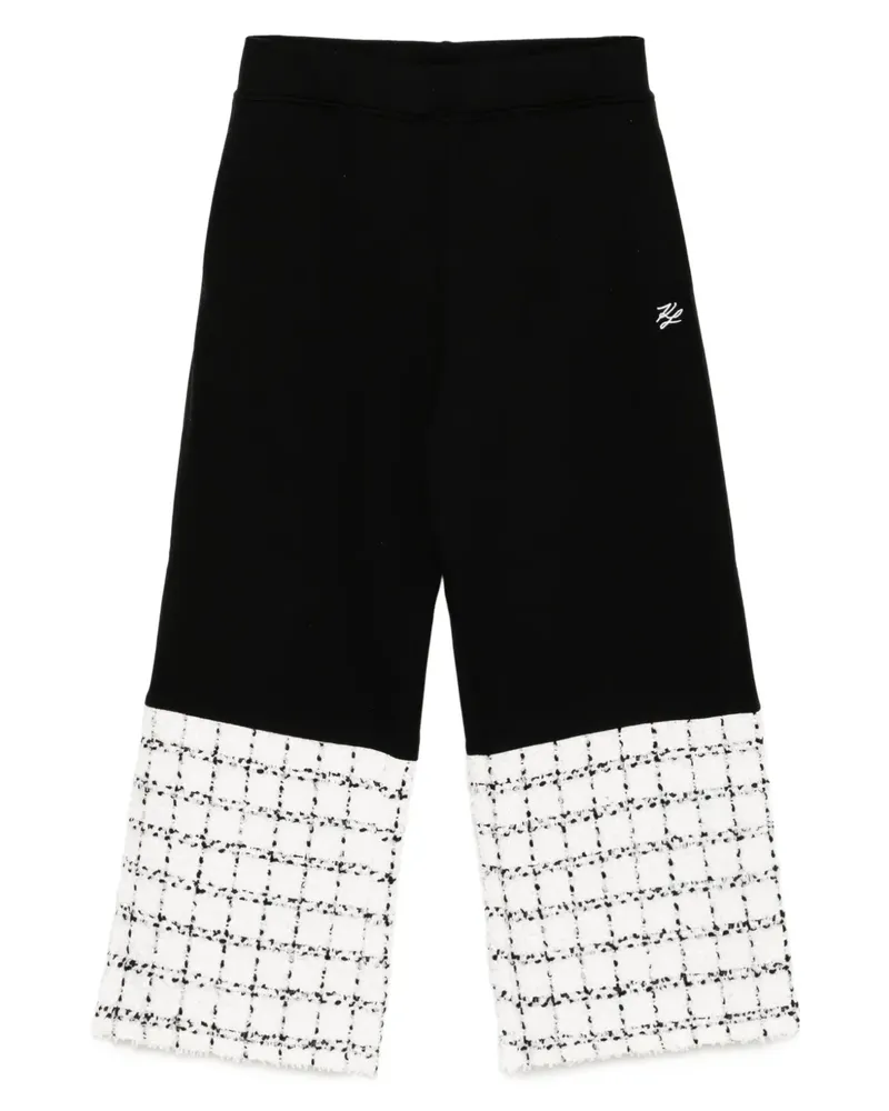 Karl Lagerfeld Jogginghose aus Bouclé - Schwarz Schwarz