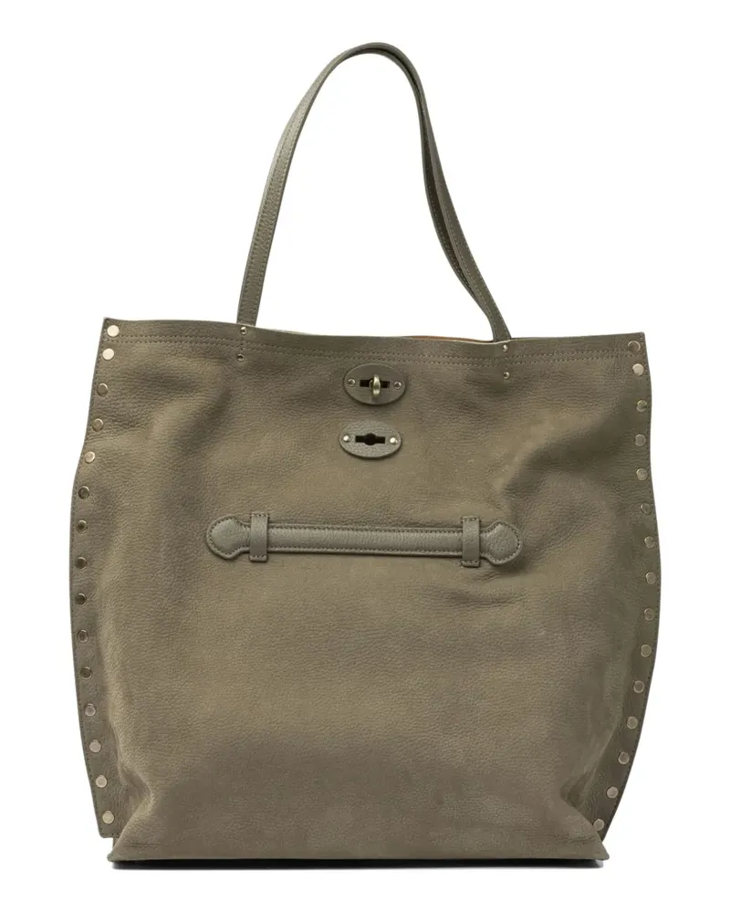Zanellato Schultertasche aus Leder - Grün Grün