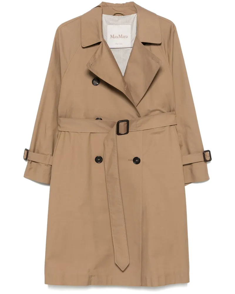 Max Mara Trenchcoat aus Gabardine - Braun Braun