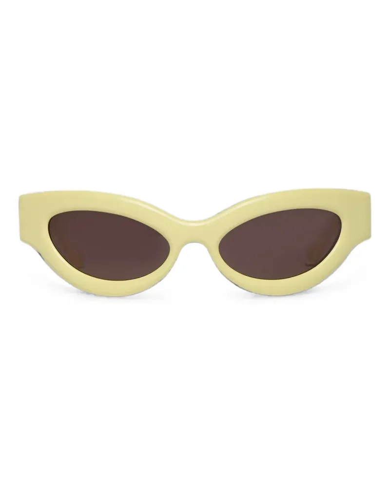 Nanushka Trysta Cat-Eye-Sonnenbrille - Gelb Gelb