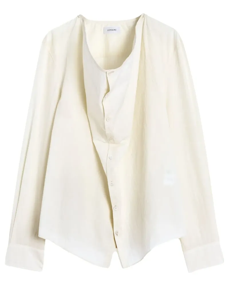 Christophe Lemaire Bluse mit Kragen - Nude Nude