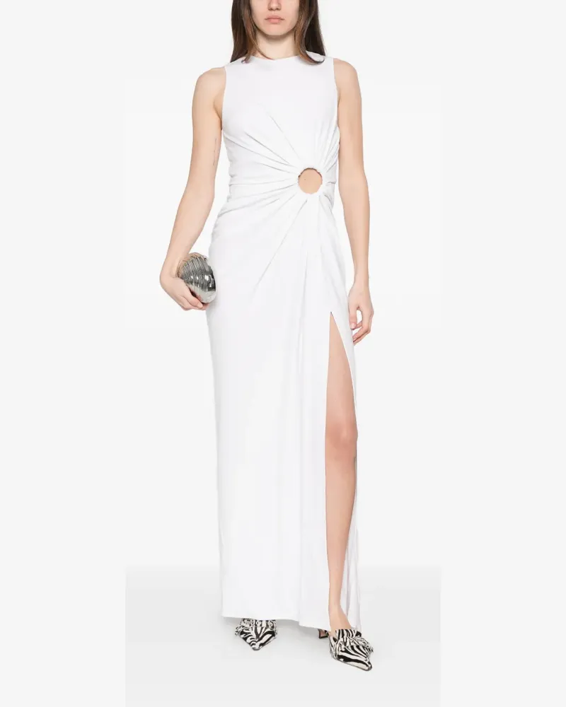 SPORTMAX Saletta ring-detail maxi dress - Weiß Weiß