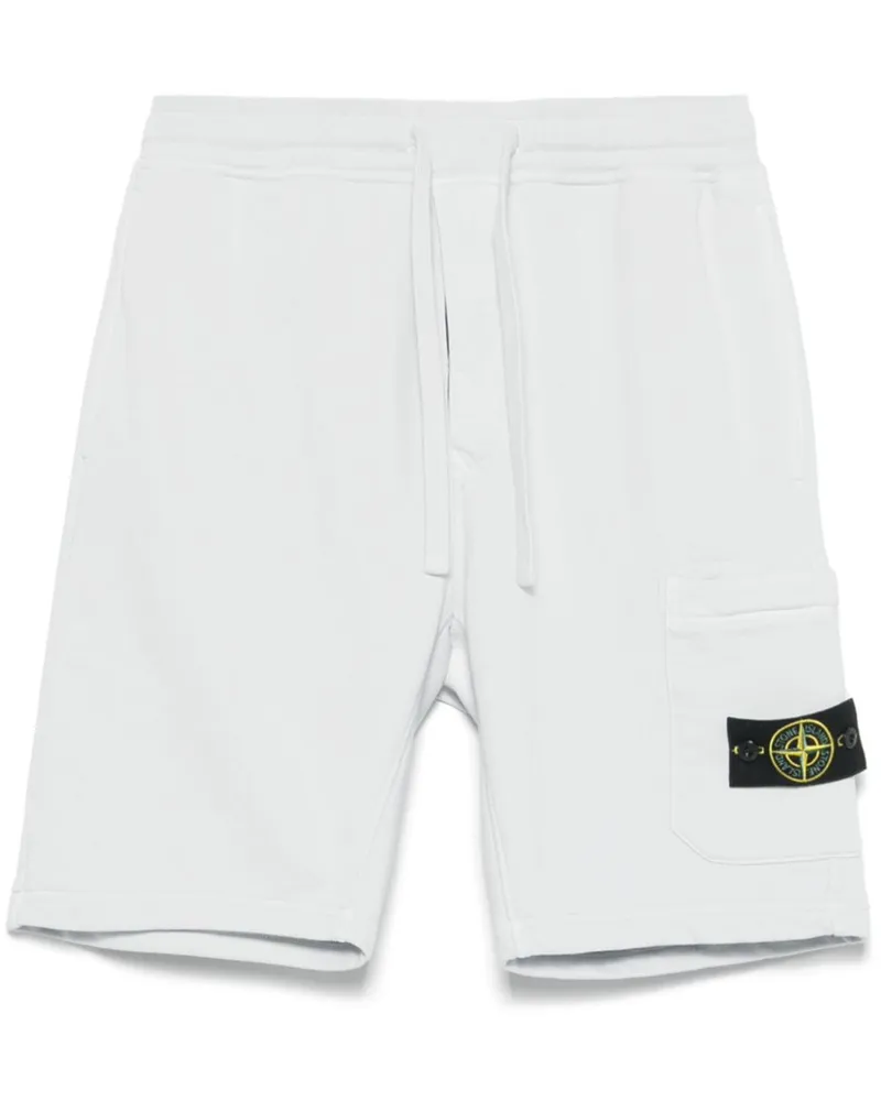 Stone Island Shorts mit Kompass-Patch - Blau Blau