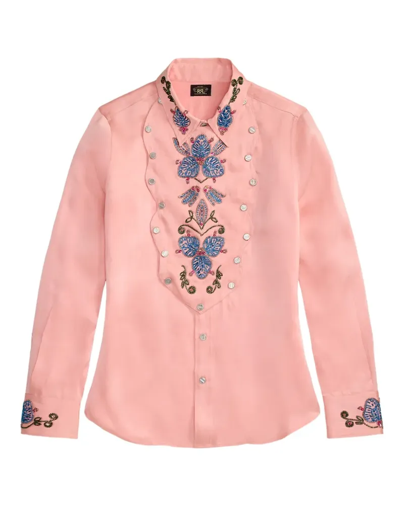 Ralph Lauren Verziertes Hemd - Rosa Rosa