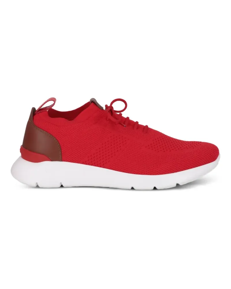Isaia Sneakers in Strickoptik - Rot Rot