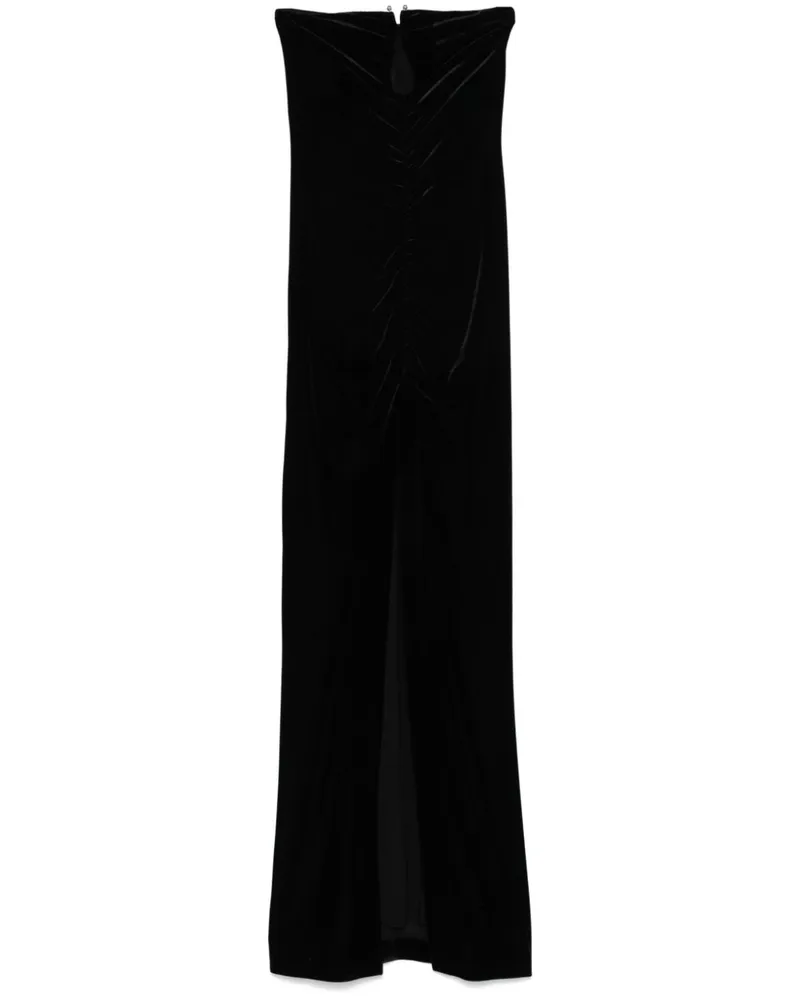 NISSA Maxikleid aus Samt - Schwarz Schwarz